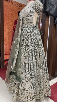 Designer Gown (Dark Green) - Image 3