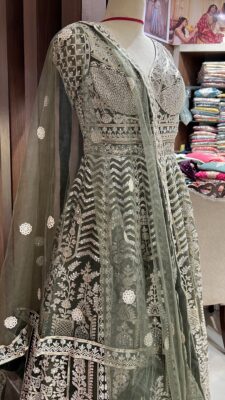 Designer Gown (Dark Green) - Image 2